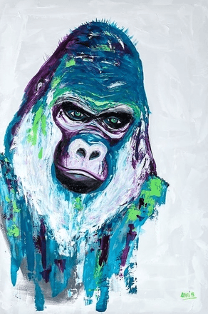 Animal Figurative Painting, BUR017, from Enchanted Art