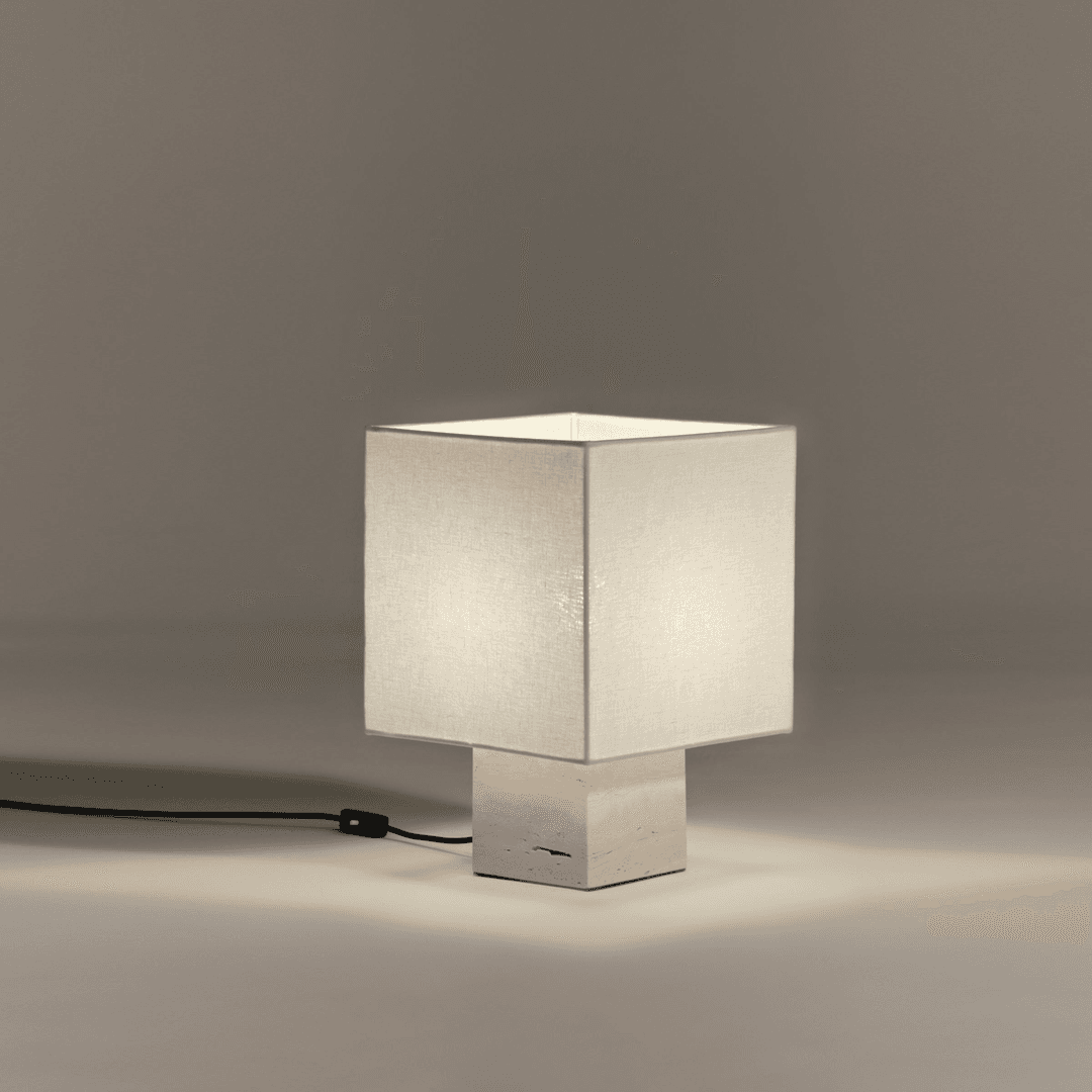 Roma Squared Small Table Lamp by Nassi Lamps, from HOPP HOME