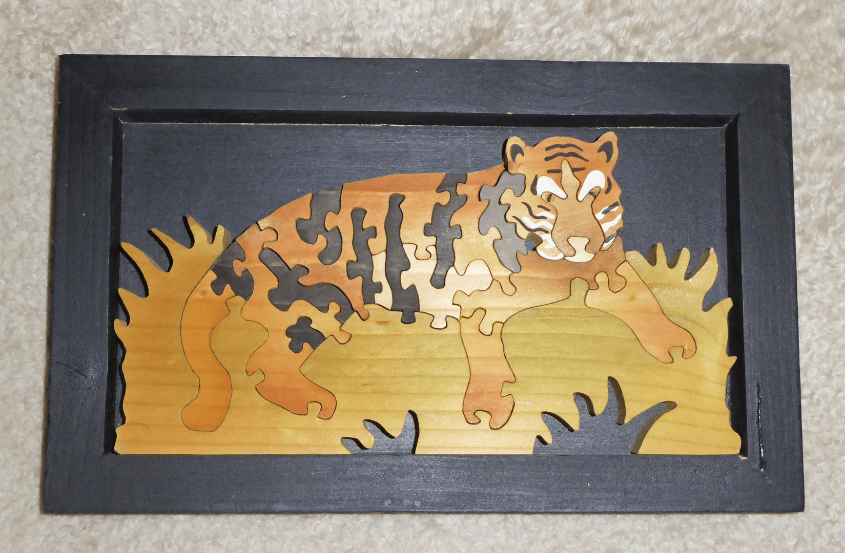 3D Wood Tiger Puzzle - Wall Hanging, AF110, from Hard To Find Props