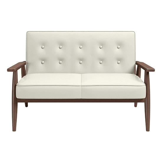 Forma Loveseat - Ivory, from AFR Event Rentals
