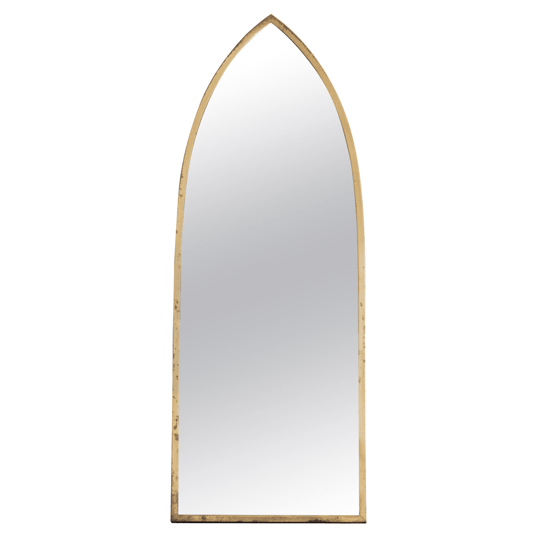 Brass Cathedral Arch Mirror, Italy 1950s, f_45392952, from Fenestella
