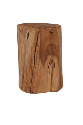 Wood Stump Stool, from Lavish Event Rentals