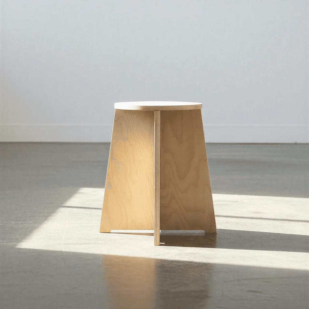 Simple Wood Stool, from RIG