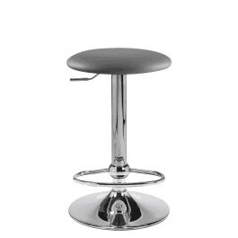 Lift Barstool, Gray Vinyl, ROLLGY, from CORT Events