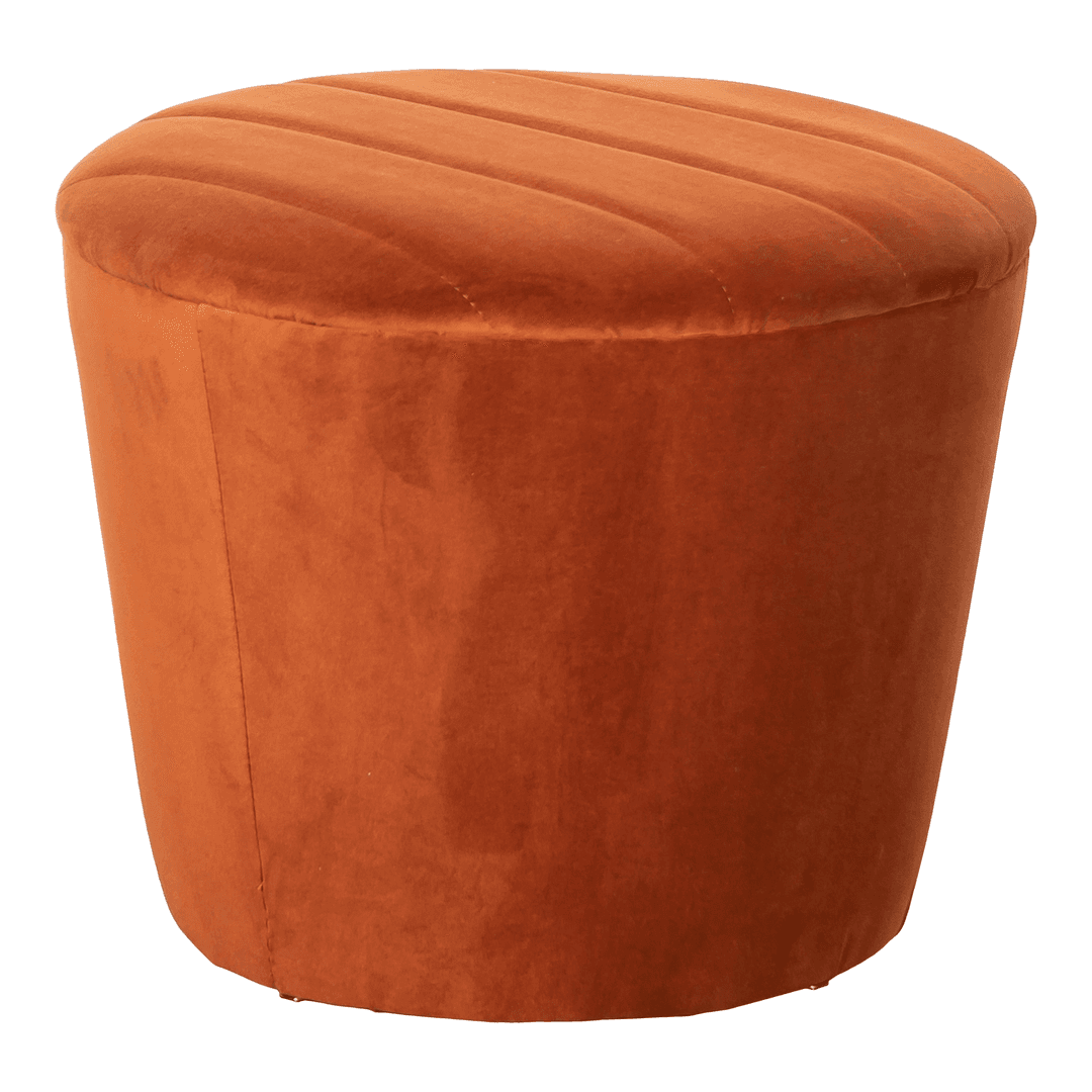 Dash Rust Ottoman, from Found Rental