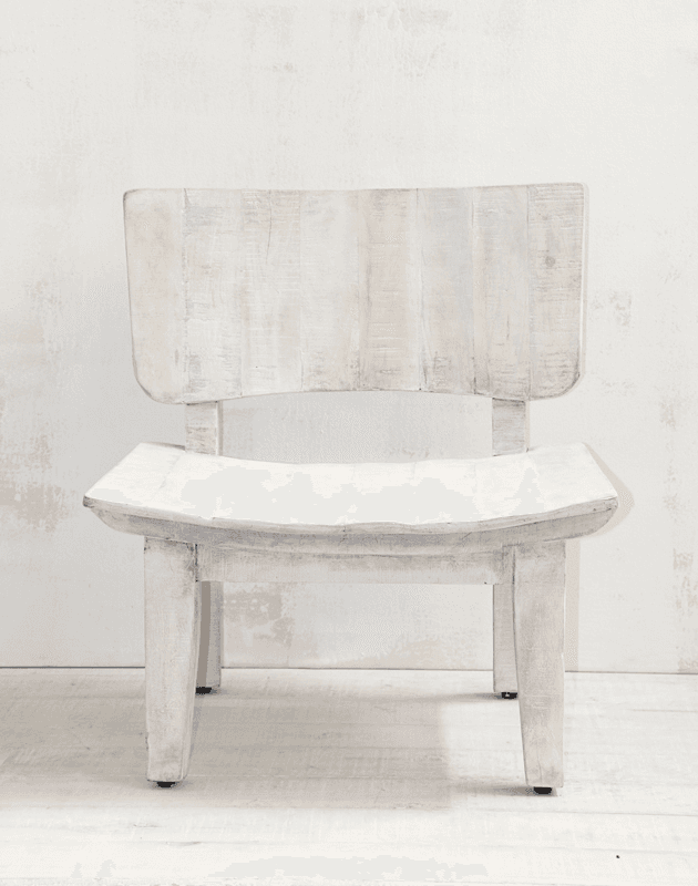 White Washed Bahia Chair C006, C006, from Area Props NYC