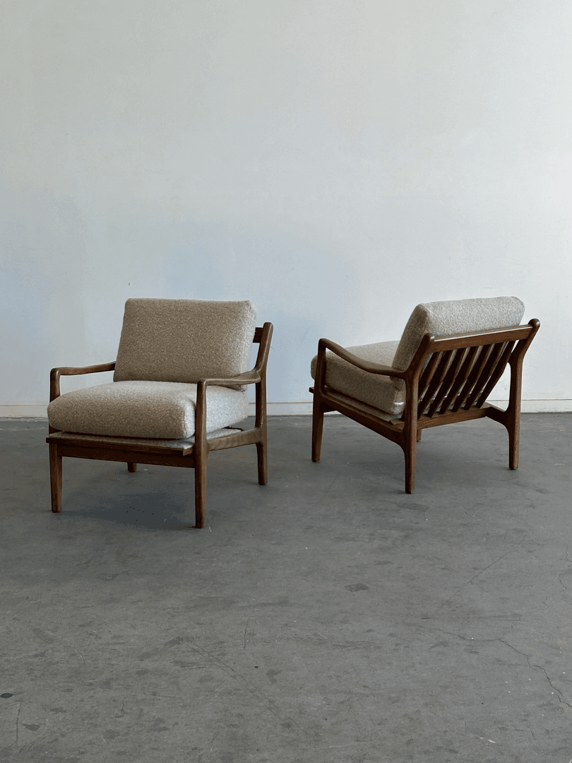 Made to Order Sculptural Loungers - Solid Oak, from Vintage On Point