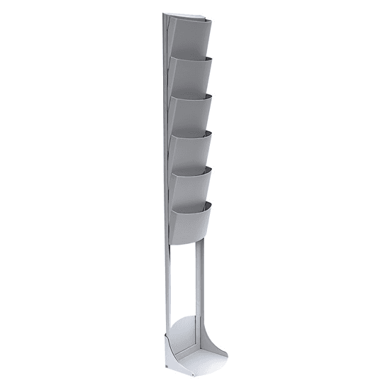 Alto Literature Rack - Silver, from AFR Event Rentals