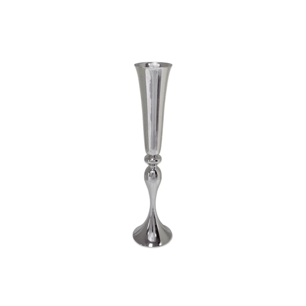 Flower Pedestal 010 (11.5"H) (Silver), from Imperial Event Rentals