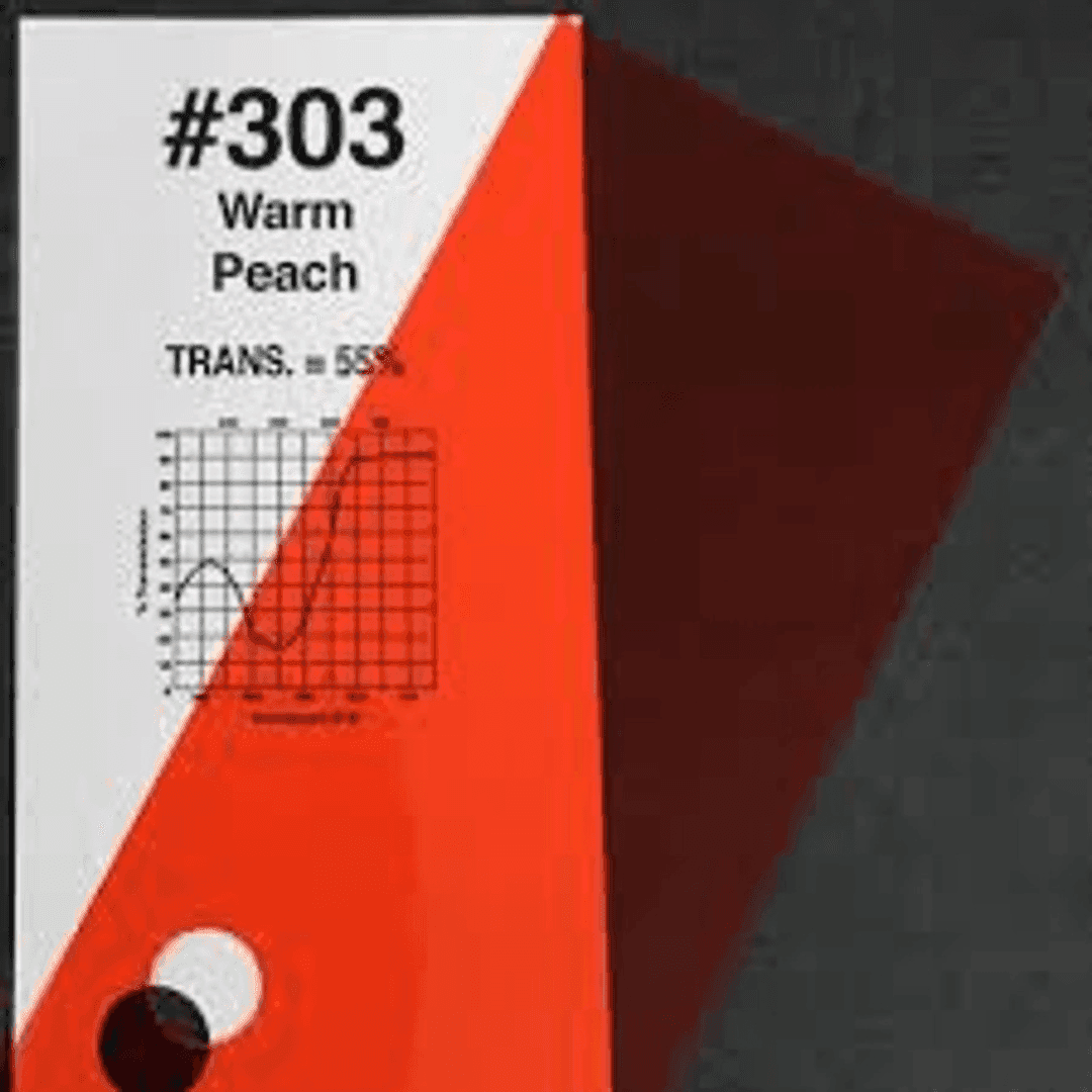 #0303 Rosco Gels Roscolux Warm Peach, 20x24", from Set Shop