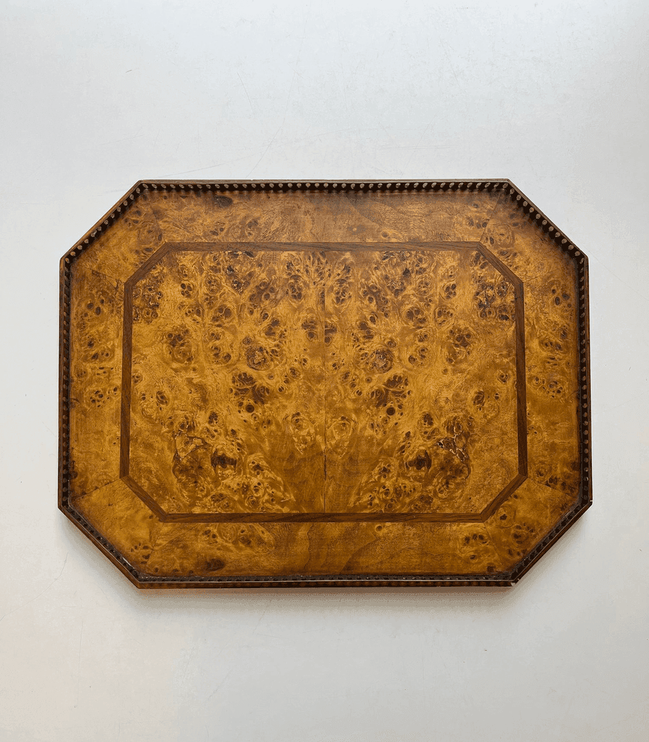 Vintage Burlwood Drink Tray/Board, from Hero & Beauty Prop Rental