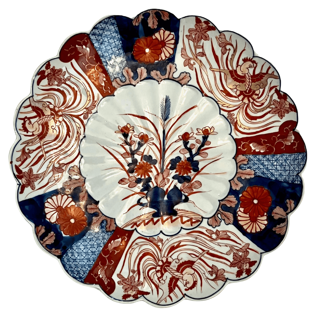 Imari Charger-Flower Basket Center, f_36310652, from MJH Design Arts