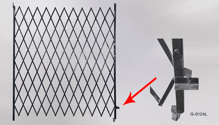 G-0124L Accordion Security Gate, G-0124L, from EC Prop Rentals LLC
