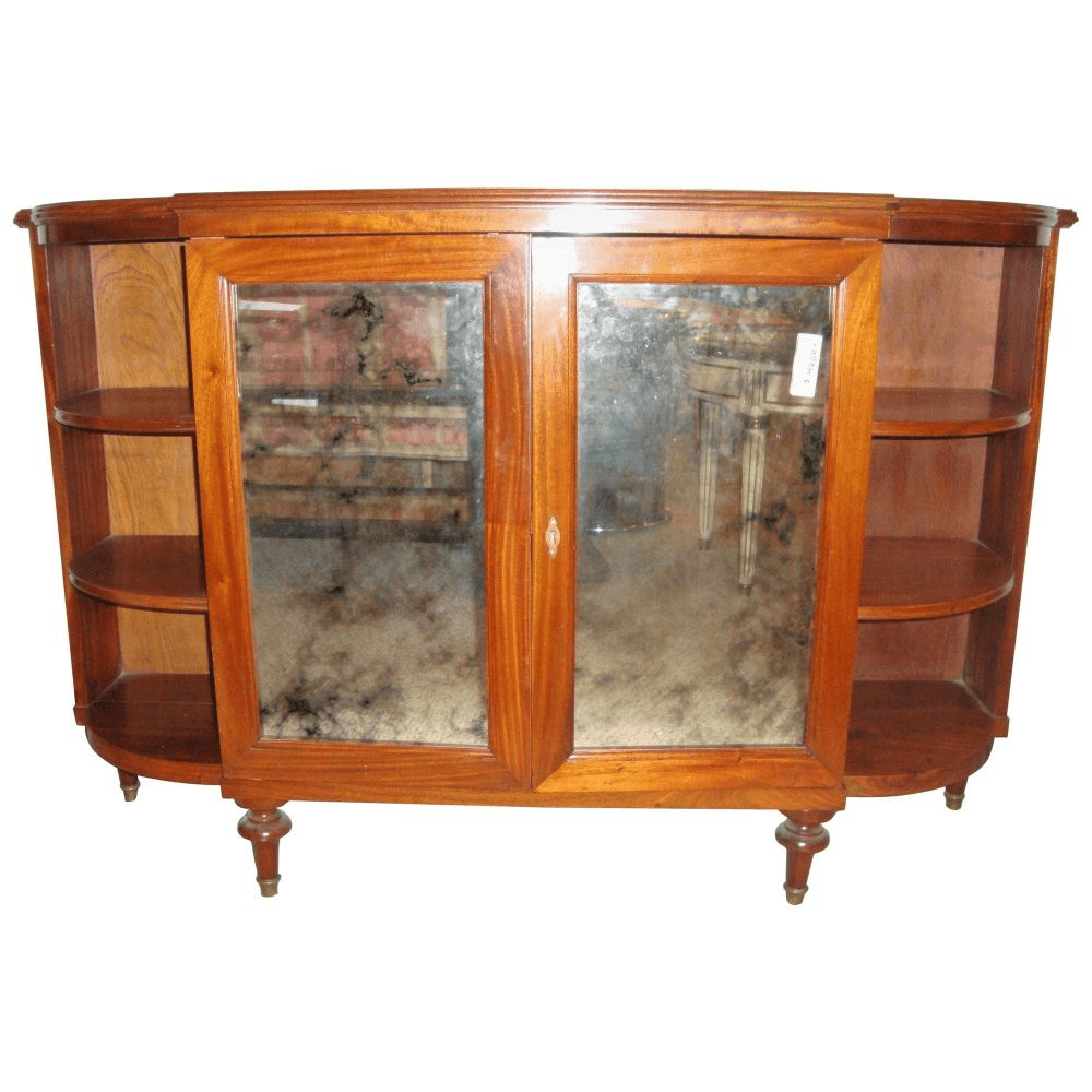 Maison Jansen Style Serving Console Credenza Custom Quality Curved Sided Server, 101-1171, from Greenwich Living Design