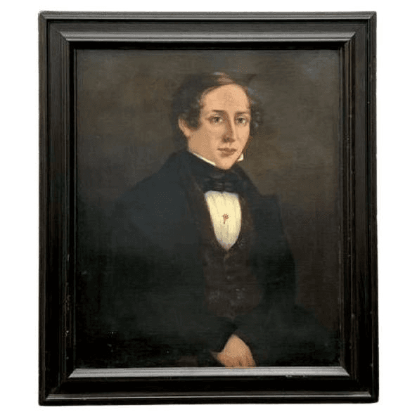 Vintage Boho Original Oil Portrait on Canvas, f_45341772, from Show Pony Palm Beach