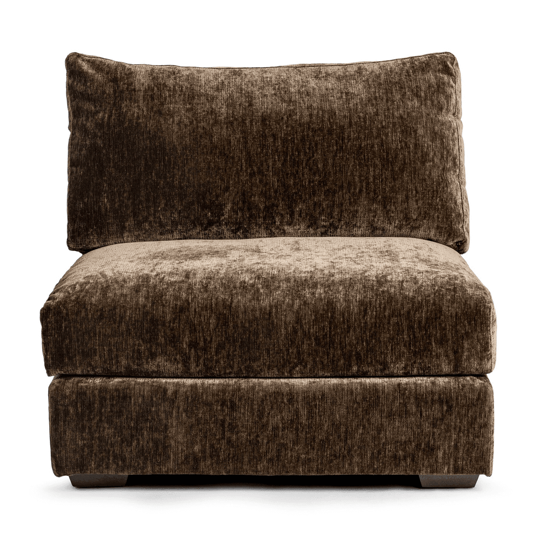Modern Chenille Armless Chair, HC41105322301, from Design Mix Furniture