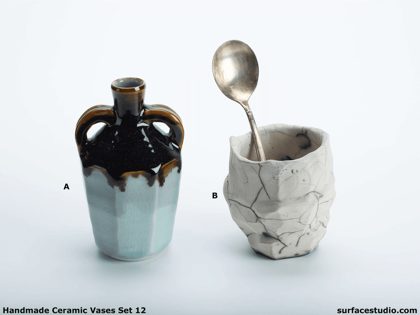 Ceramic Vases Set 12 (2) Each $20, from Surface Studio