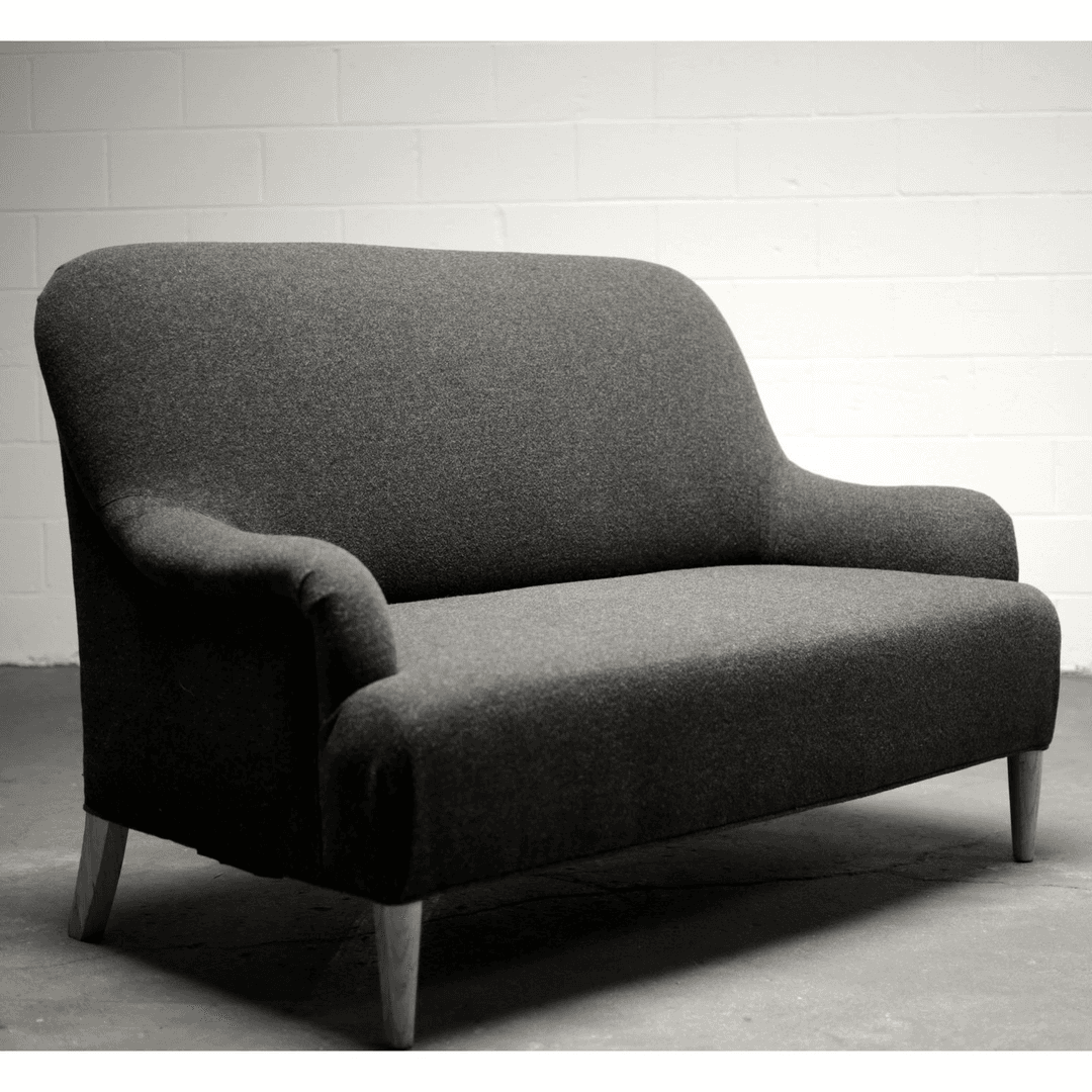 Grey Felt Loveseat, from RIG