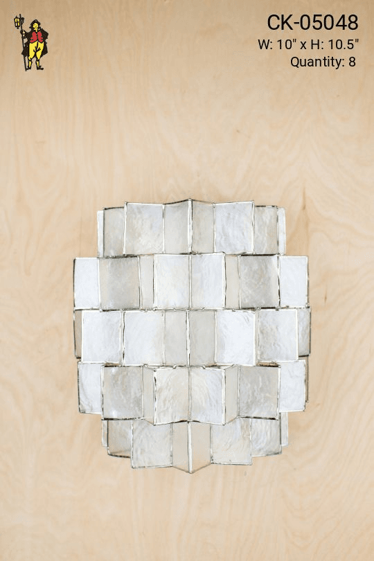 Capiz Shell Wall Sconce, CK-05048, from City Knickerbocker