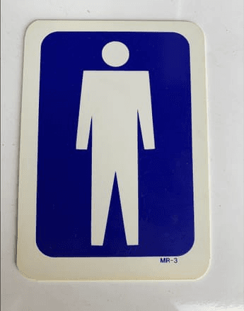 Men's Bathroom Sign/ Logo Style, PSP30324, from Picture Start Props