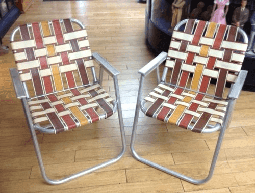 FOLDING"WEB"LAWN CHAIRS, #6317, from RC Vintage