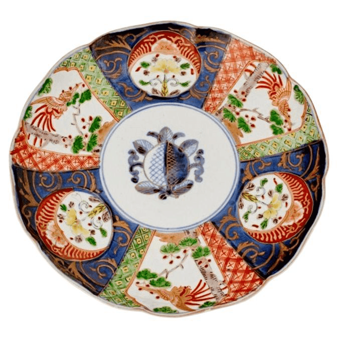 Japanese Imari Dinner Plates, Set of 10, f_36844122, from MJH Design Arts