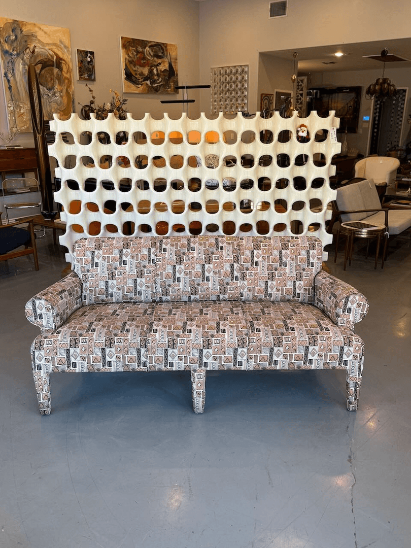 Postmodern Geometric 3 Seater Sofa, from Vintage Concept
