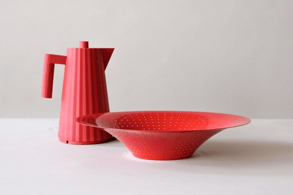Red ALESSI Kettle & Bowl, CS00001, from Rabbit Props