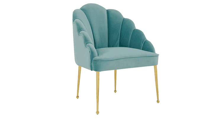 Forum Velvet Chair – Sea Blue, from Lavish Event Rentals