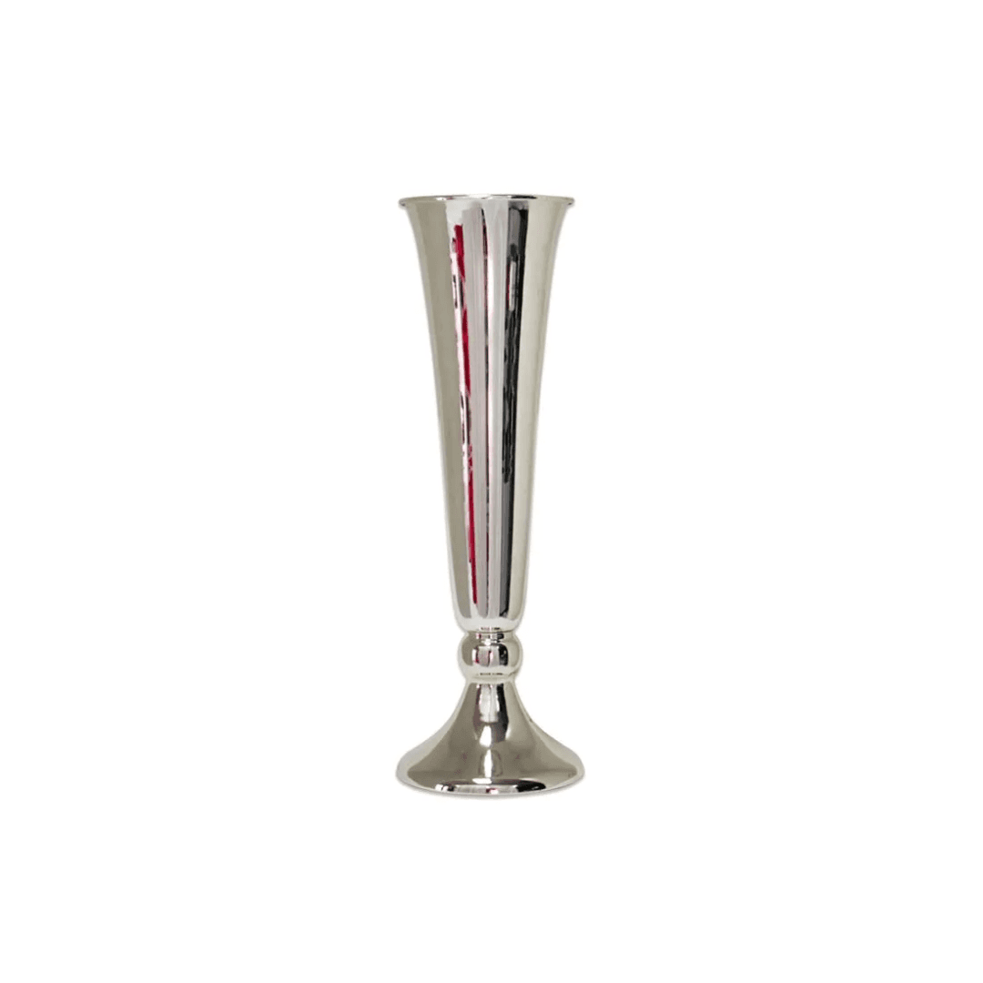 Flower Pedestal 010 (15"H) (Silver), from Imperial Event Rentals