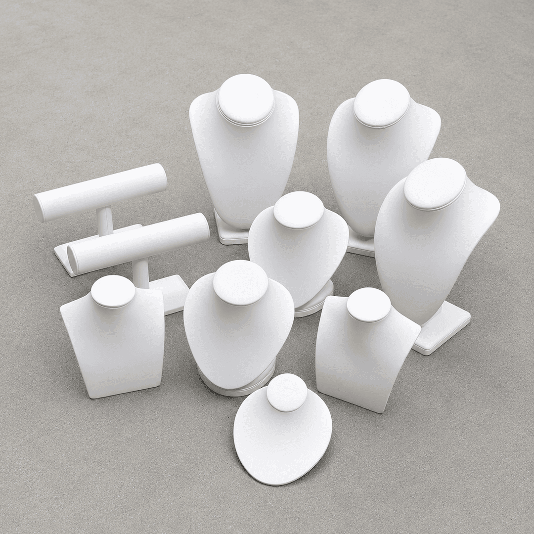White Leather Jewelry Display Bundle, from MOT Designs Props