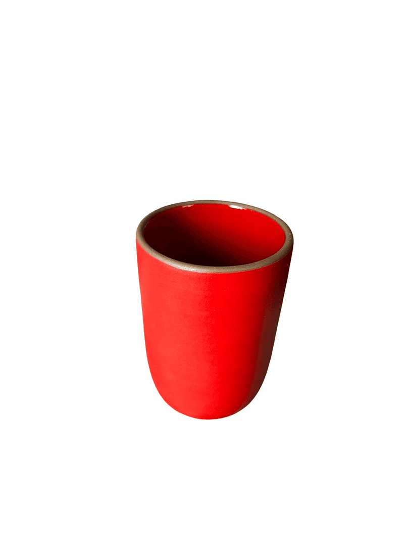 Red Heath Ceramic Tumbler, 10277, from All Set Props