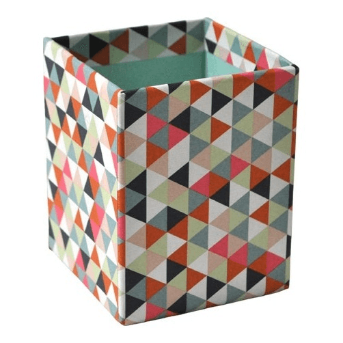 Desk Caddy, triangle-patterned printed paper, OF08645, from Pinacoteca Picture Props