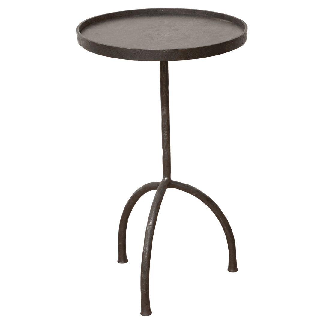Single Tripod Hand Forged Side or Drinks Table, in Stock, f_44290172, from Michel Contessa Antiques and More