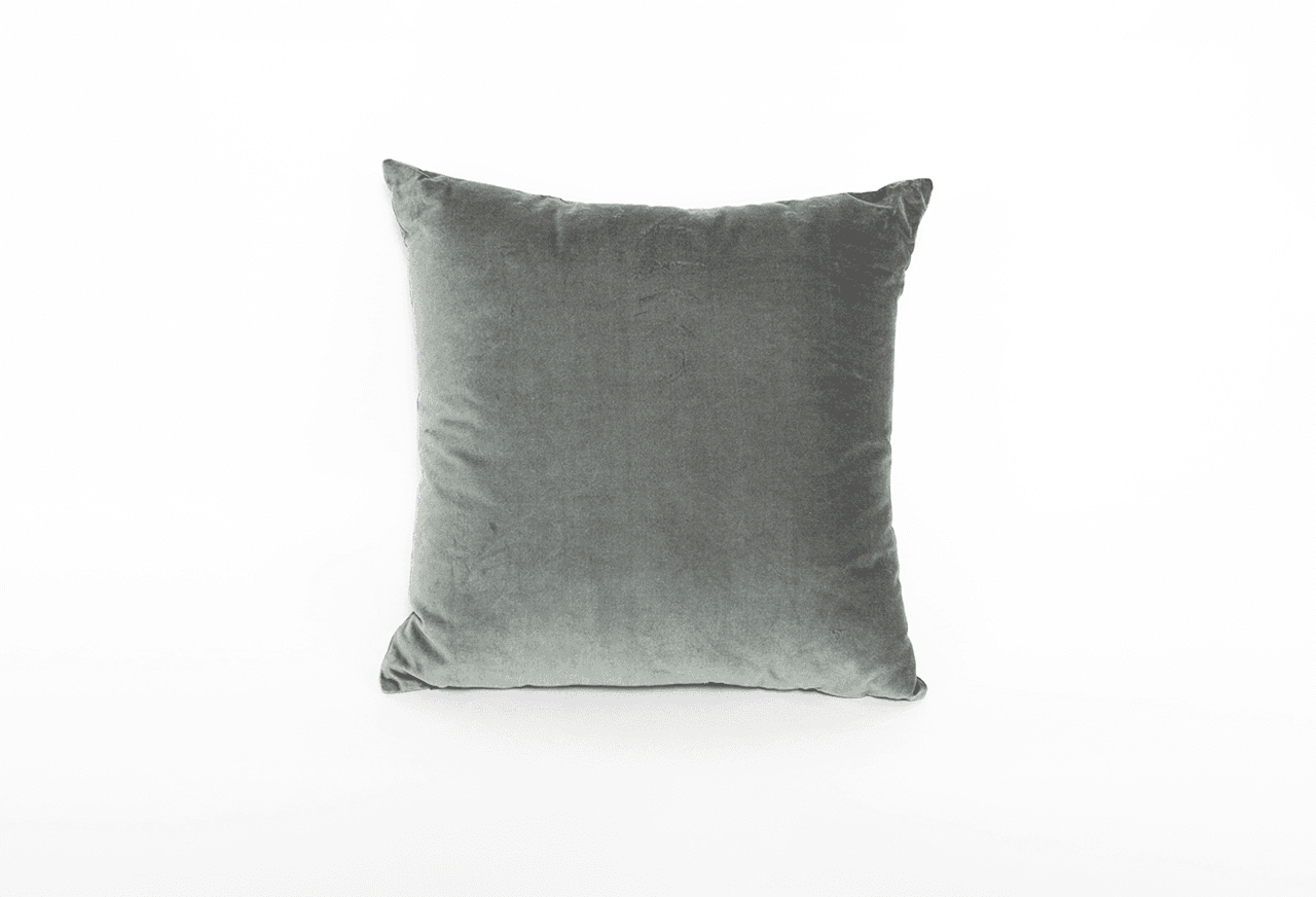 Eucalyptus Velvet Square Pillow, from Patina