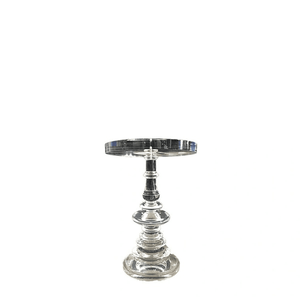 Clear Acrylic Side Table, 00604, from Brass Tacks Decor