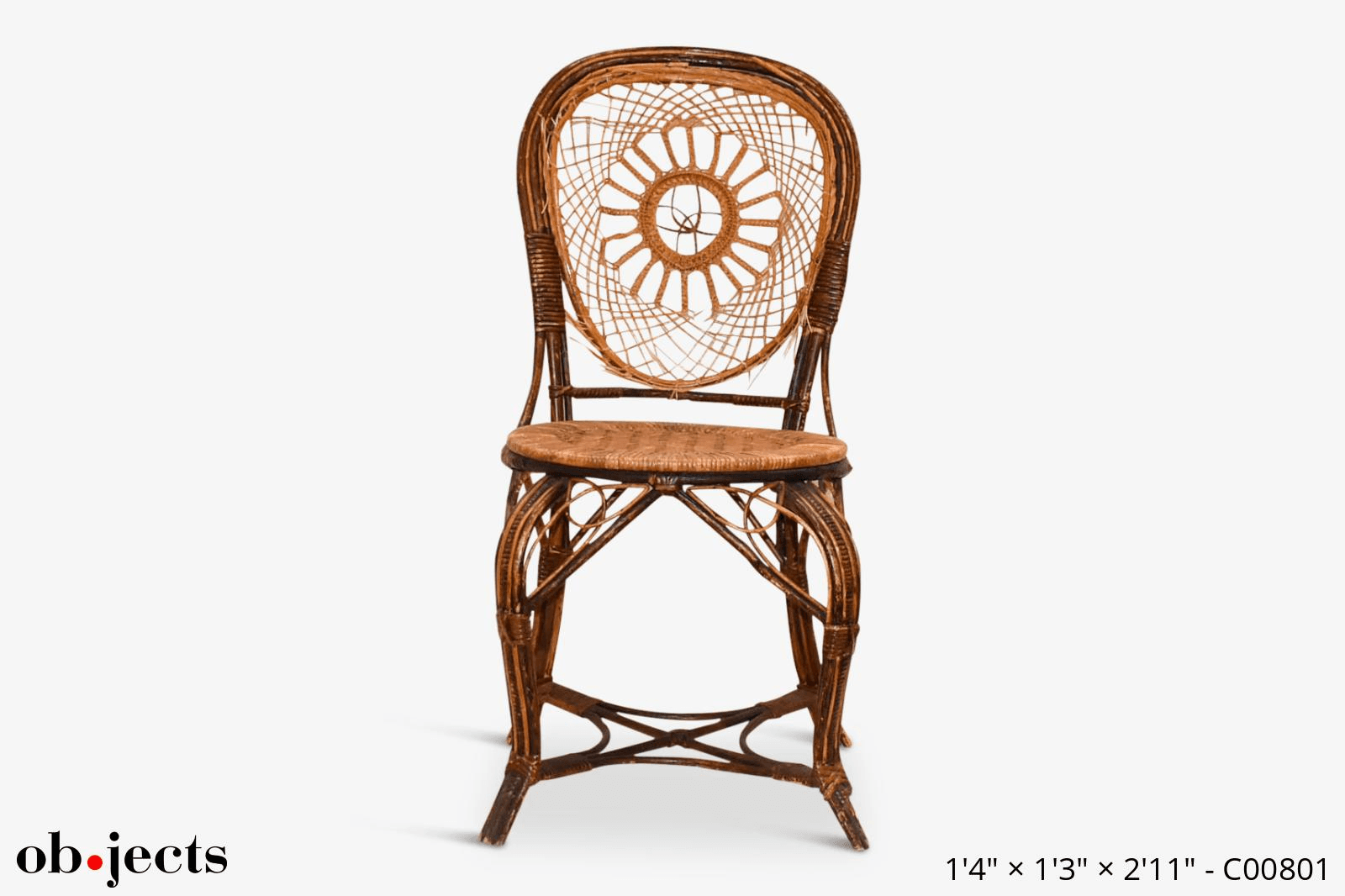 Chair Wicker Spiderweb (Does Not Carry Weight), C00801, from Ob-jects