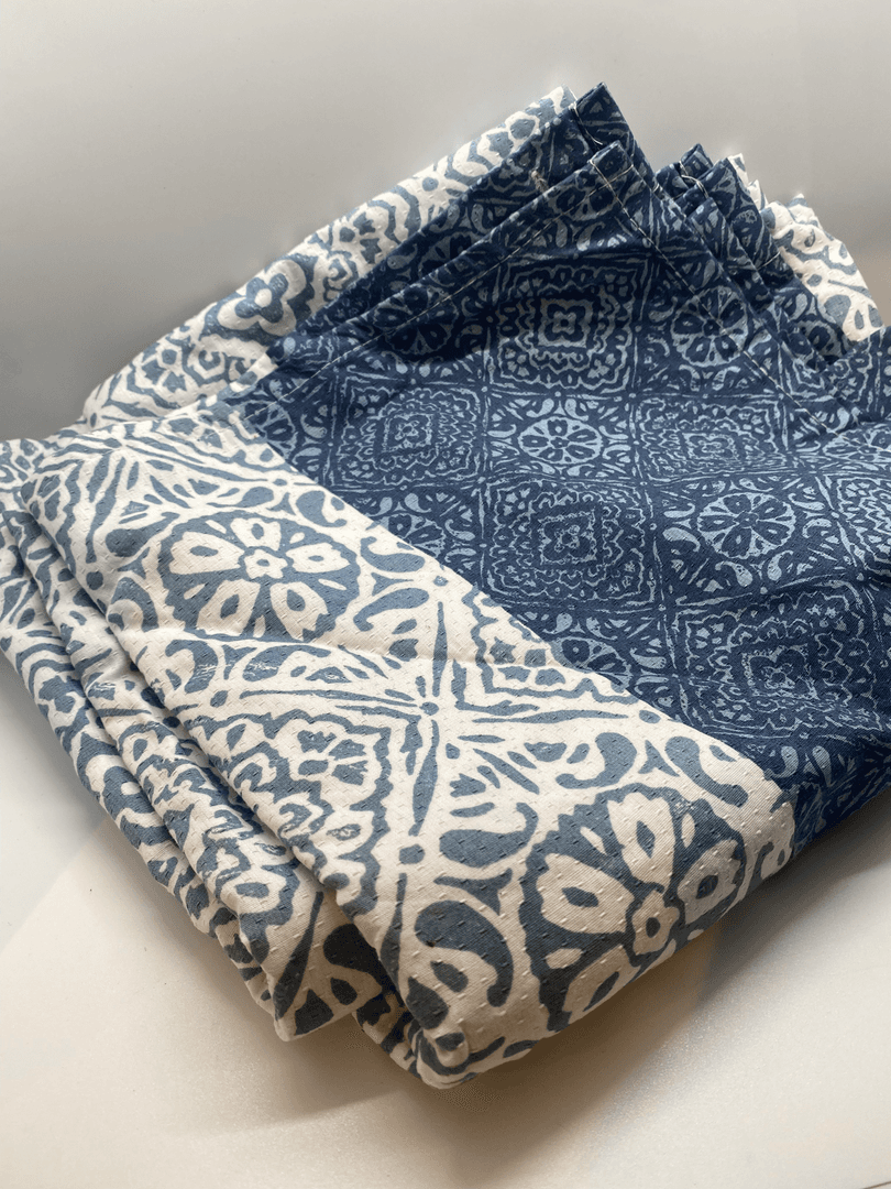 Blue Patterned Curtain, from MOT Designs