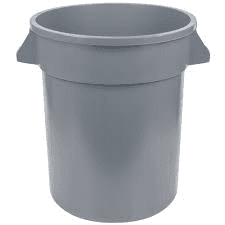Trash Can 32 Gal. w/black liner, from All Borough Party Rentals