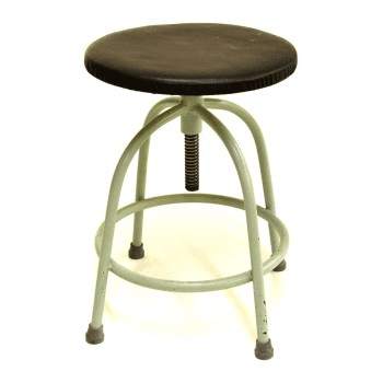 Stool, Exam- DR, Green Base, Black Top, PERIOD, from Alpha Props