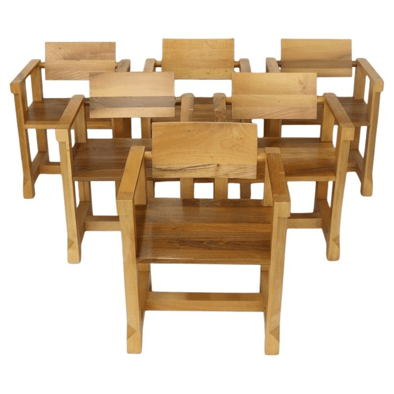 Set of Six Italian Modernist Armchairs, f_47824552, from Karl Kemp Antiques