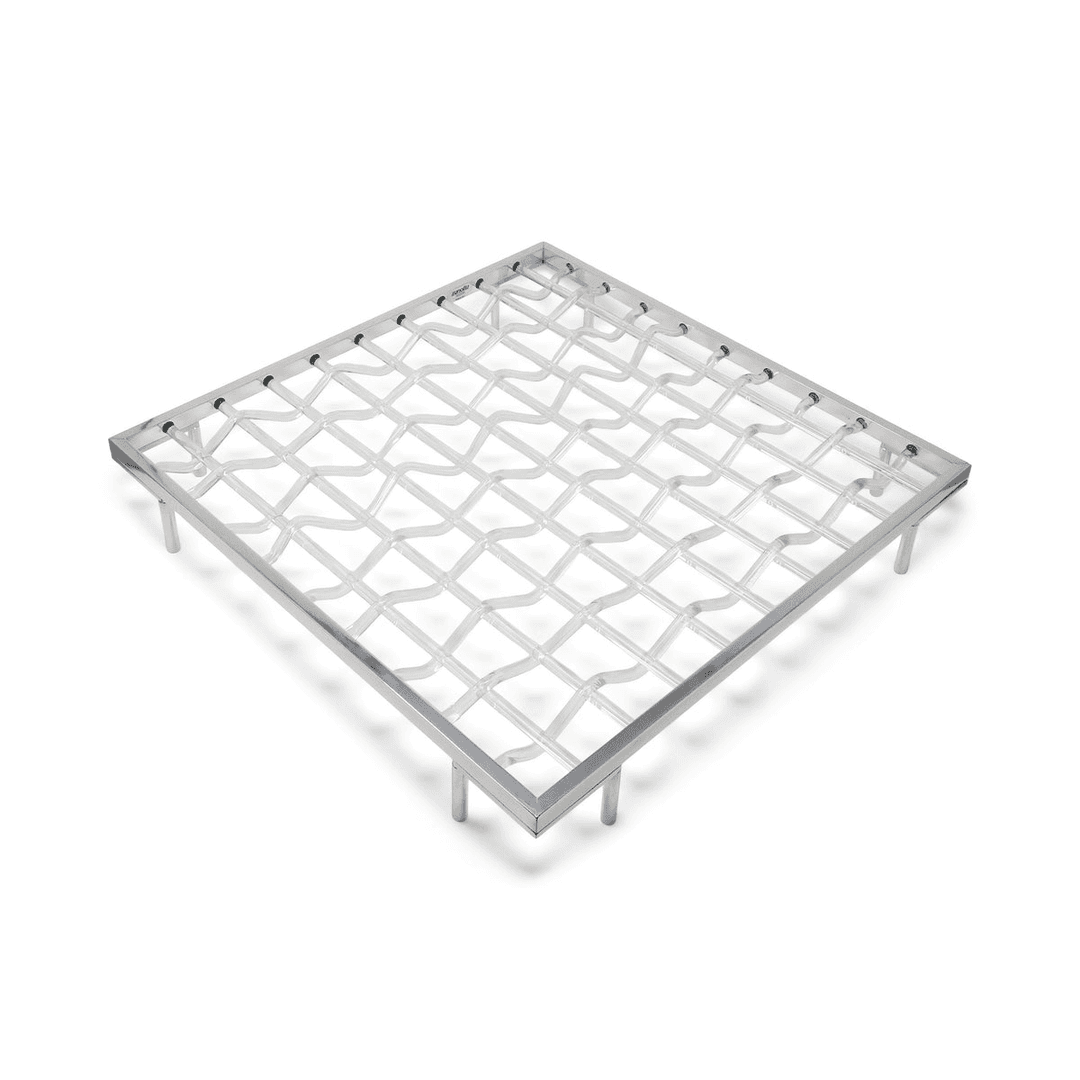 Andrea Branzi for Zanotta Glass & Nickel Centerpiece (1999), TD1535, from Tenon