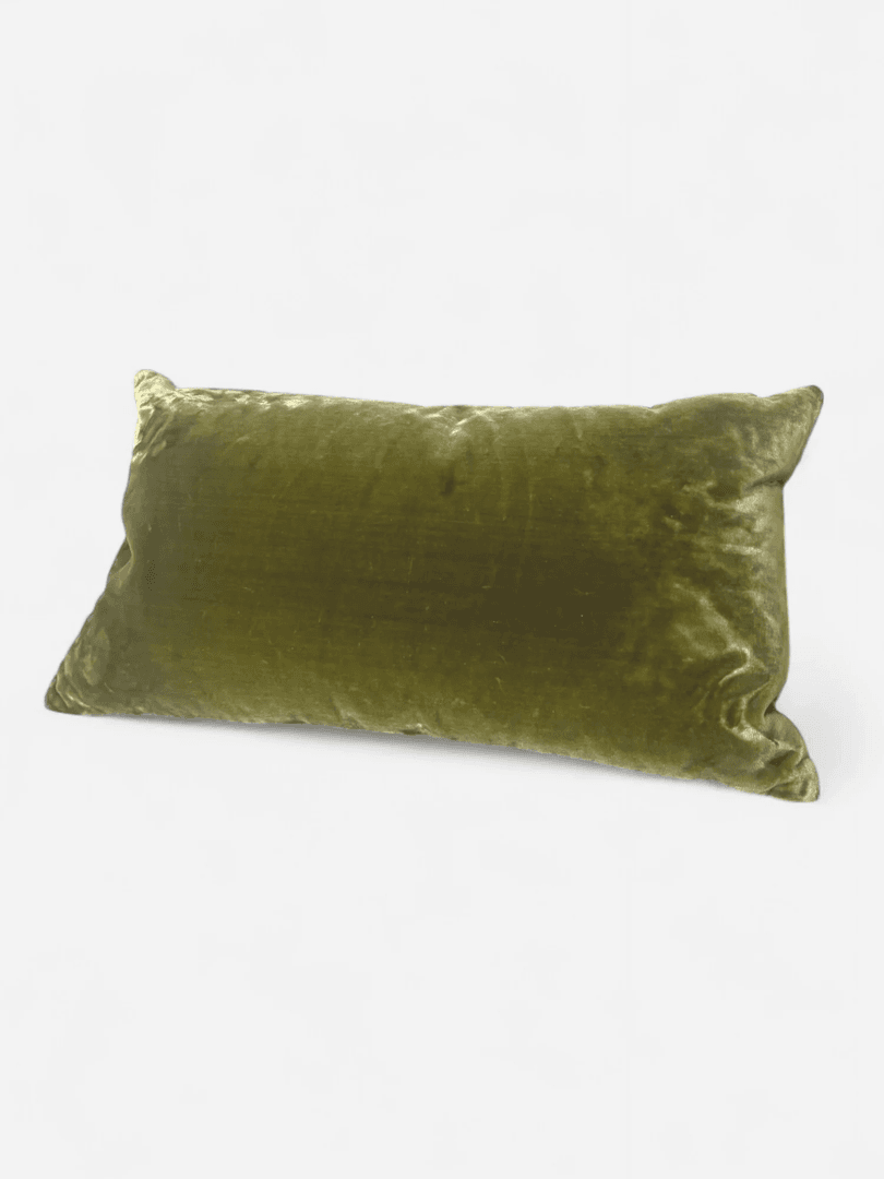 OLIVE VELVET SMALL PILLOW, SQ2830566, from Hook Props
