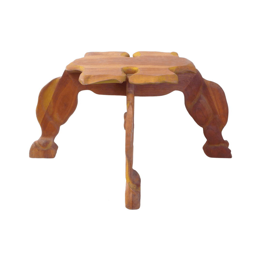 Sculptural Biomorphic Carved Wood Occasional Table, from The Window