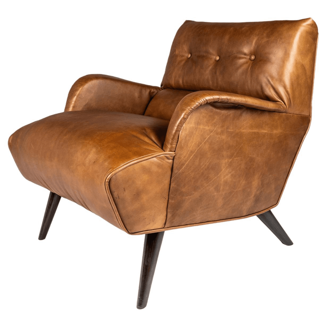 Low Profile Lounge Chair in Leather Attributed to Carlo de Carli, Italy, 1960's, f_37071922, from ABT Modern