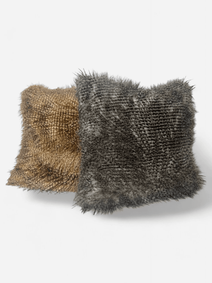 BLACK AND BROWN FUR PILLOWS, SQ0185158, from Hook Props
