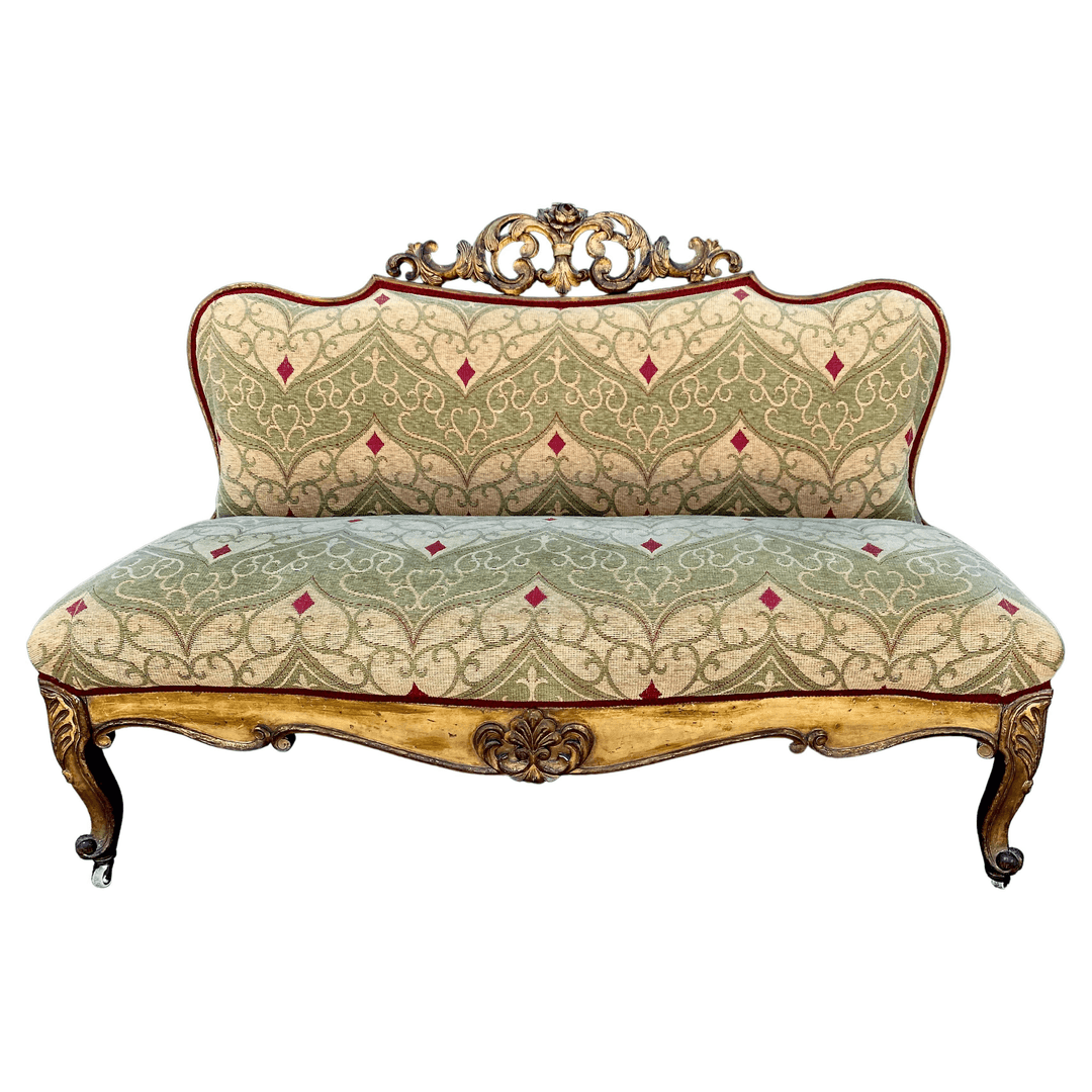 19th Century Rococo-Style Gilt Settee or Bench, f_30065802, from MJH Design Arts