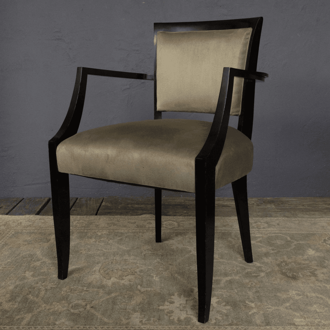1940's Normandy Style Ebonized Bridge Armchair (STA0217-07), from 145 Antiques