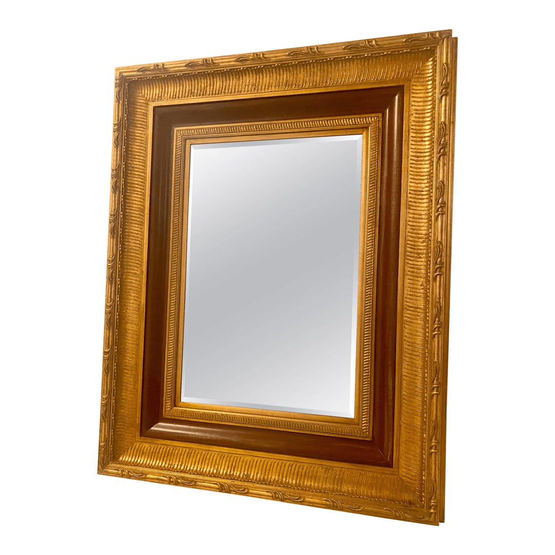 Large Hollywood Regency Gilded Wood Mirror, f_30960322, from Deco Dreams