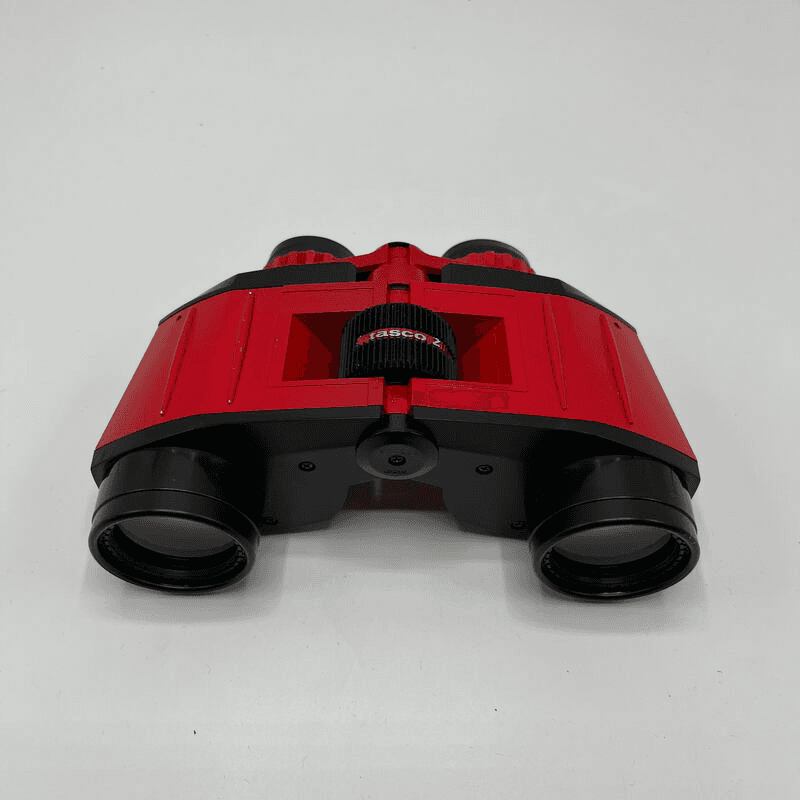 TASCO ZIP FOCUS 7 X 35 BINOCULARS (RED), from Barkode Props